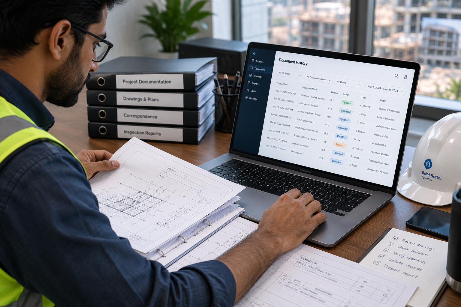 Audit history screenshot